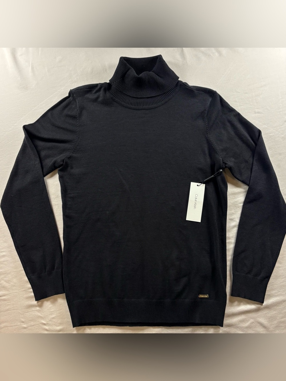 Calvin Klein NWT Black Turtleneck Capsule Sweater Size M,